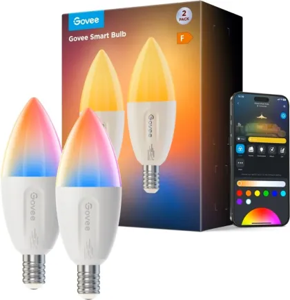 Govee Bulb Ceiling E14 Smart LED 9W RGBWW (Pack of 2) B600CCC1