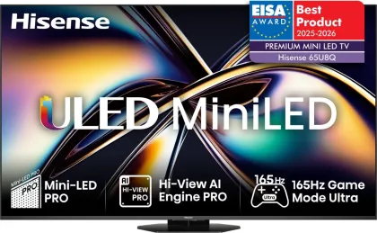 Hisense 65U8Q 65'' 4K Smart QLED MINI LED 165Hz Gaming TV