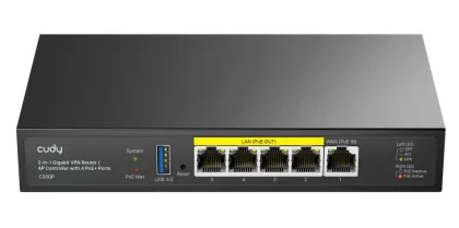 Cudy Router/AP Controller Gigabit Cloud Managed VPN with 4 Poe+ Ports C200P