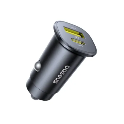 Baseus GoTrip DP1 Car Charger 30W U+C Cosmic Black