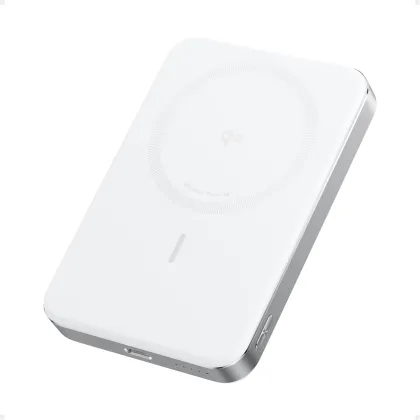 Anker Mobile Powerbank Wireless 10000 15W Ultra Slim Qi2 MagGo White