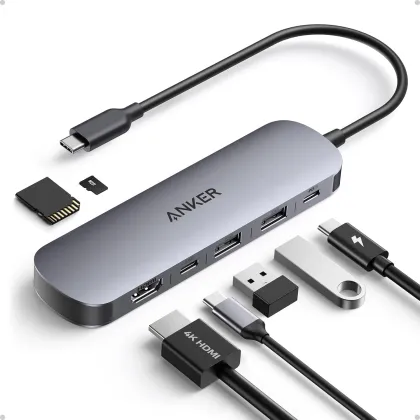 Anker Work Hub USB-C 7-in-1 1xUSBC 2xUSBA 1xPD100W 4KHDMI-SD A83D2