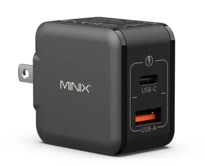 MINIX GaN Wall Charger Multi Adaptor 33W 1xUSB-C 1xUSB-A P1 Mini