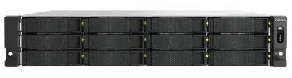 QNAP NAS 12-Bay Rackmount AMD Ryzen Six-Core , 16GB RAM,  Redundant PSU, PCIe & Dual 10GbE Ports TS-h1277AXU-RP-R5