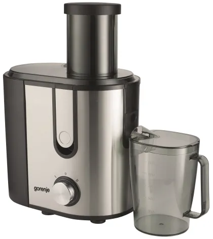 Gorenje Kitchen Juicer 900W 1.5L Pulp Container XXL Tube JC900E Inox/Black