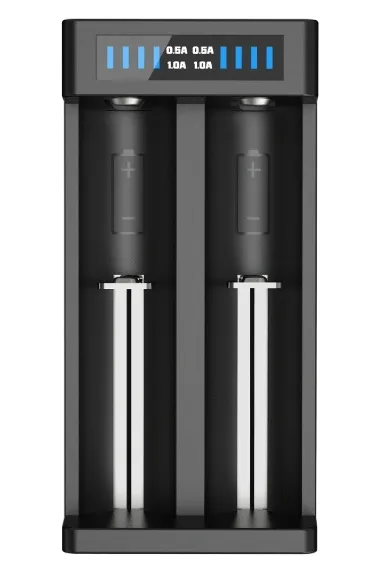 XTAR MC2 PLUS 1A Charger 2-Slots for Lithium Batteries 10440 to 26650