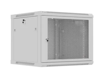 Lanberg Wall Rack 19'' with Perforated Door 9U 60cm Grey FLAT PACKED