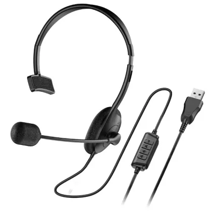 Genius PC Headset USB-A Single Ear & InLine Control HS-100U