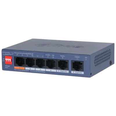 Dahua PoE Cloud Switch 4port +2UP 60W CS4006-4ET2GT-60