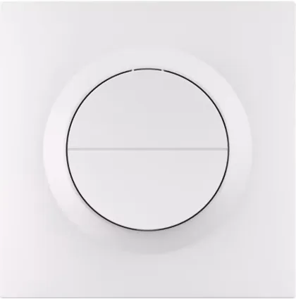 Sonoff Zigbee Smart Wall Mechanical Switch 1-Button 2 Gang White With Matter (no neutral)