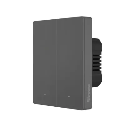 Sonoff M5UK2C WiFi Smart Wall Mechanical Switch 2-Button Grey