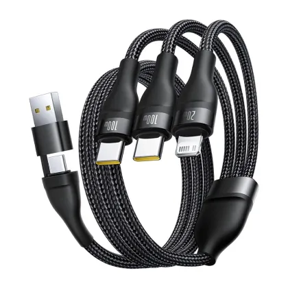 Baseus Cable 3in1 USB-C/USB-C/Light to USB-C /USB A, Flash 3 Series 1.5m Black