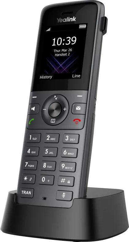Yealink IP Phone Cordless DECT Handset 1.8" without DECT Base & Bluetooth W74H