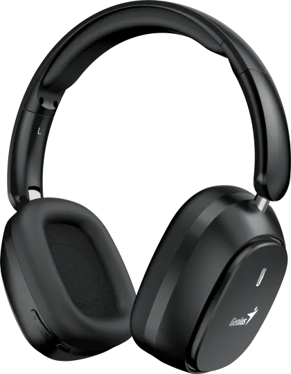 Genius Mobile Headphones Over Ear Bluetooth Foldable HS-820BT Black