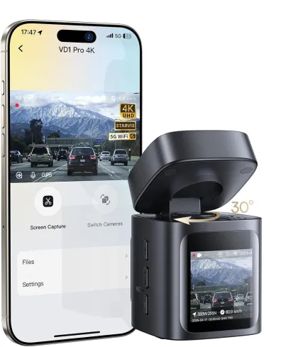 Baseus Car Dashcam Front 4K PrimeTrip VD1 Pro Black