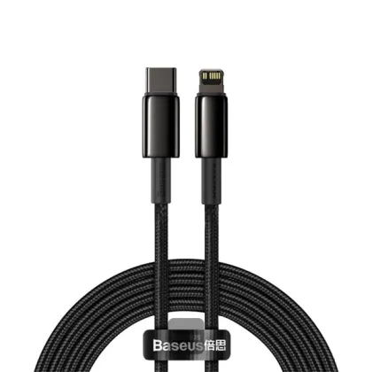 Baseus Cable Lightning to USB-A Tungsten Gold Series Braided 2.0m Black