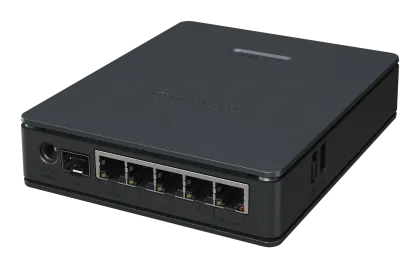 MikroTik Router Wi-Fi 6 hAP ax S AX2400 5xGbE/2.5G SFP/PoE In-Out/USB E62IUG