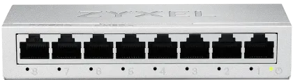 Zyxel Switch Gigabit Ethernet 8-Port Metal with QoS UK Plug GS-108BV5