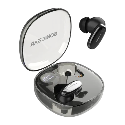 SonicGear Earphones Bluetooth ANC+Display EarPump Jewel Q3 Black