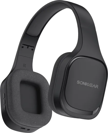 SonicGear Headphones Bluetooth Fabric + Foldable AIRPHONE 7 Graphite