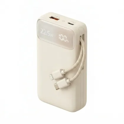 Baseus Powerbank 22.5W 20000mAh + Display EnerFill FC11 Beige