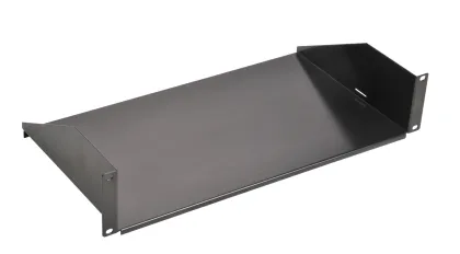Lumivida Rack Shelf Cantiliver 2U 250mm 22kg Black (2pcs)