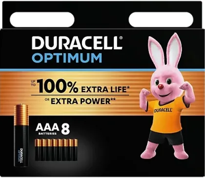 Duracell Alkaline AAA (8pcs) Optimum