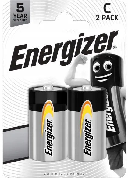 Energizer Batteries Alkaline C (2pcs) Alkaline Everyday