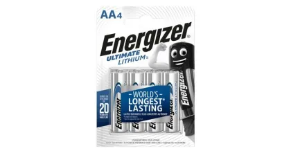 Energizer Batteries Lithium AA (4pcs) Ultimate Lithium