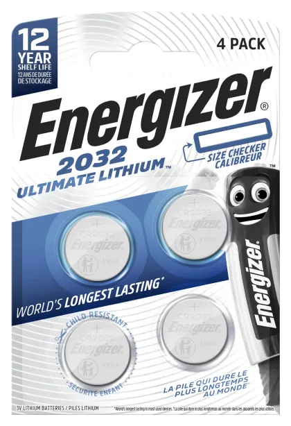 Energizer Batteries Lithium CR2032 (4pcs) Ultimate Lithium