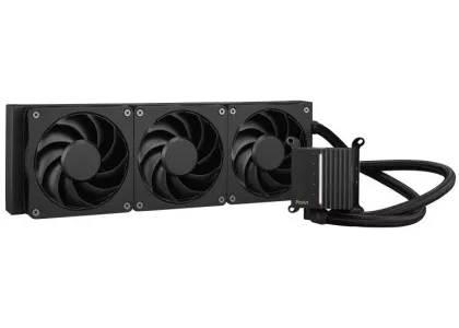 ASUS CPU Liquid Cooler ProArt Triple Alphacool Apex Stealth Triple Fans Illuminated System Status Meter LC 360 Black