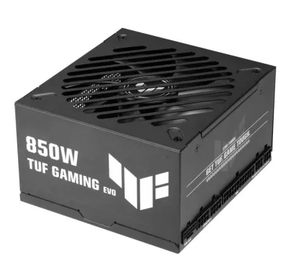 ASUS Power Supply TUF Gaming 80 PLUS Gold Fully Modular ATX 3.1 PCIe 5.1 Military Grade 850W Gold EVO Black