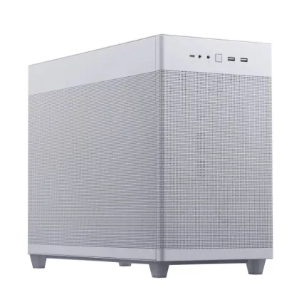 ASUS PC Case Prime mATX Quasi-Filter Mesh Tool-Free Side Panels 1x Pre-Installed Fan USB-C AP201 Mesh White