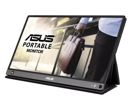 ASUS Monitor Portable ZenScreen GO 15.6" FHD IPS Built-in Battery Foldable Smart Case HDMI USB-C Speakers MB16AHP