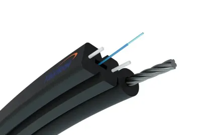 Opton Fiber Optic Cable 1 Core SM Flat Aerial LSZH G657A1 1000m