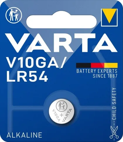 Varta Alkaline V10GA (LR54) Coin Cell Battery (1pc)