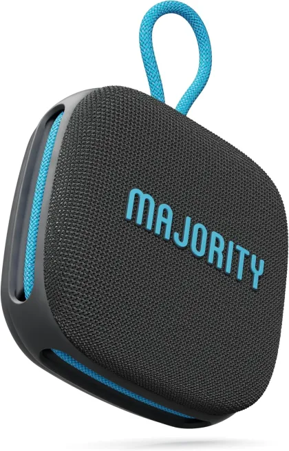 Majority MOVE 1 Rugged IPX65 Water Resistant 12W TWS Bluetooth Speaker with 70H Long Lasting Battery Life