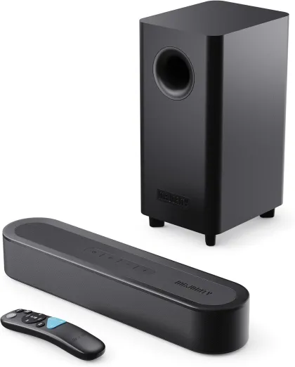 Majority BOWFELL AXIS DOLBY 2.1 140W Soundbar with Subwoofer, Dolby Audio, Bluetooth, HDMI ARC, Optical & USB