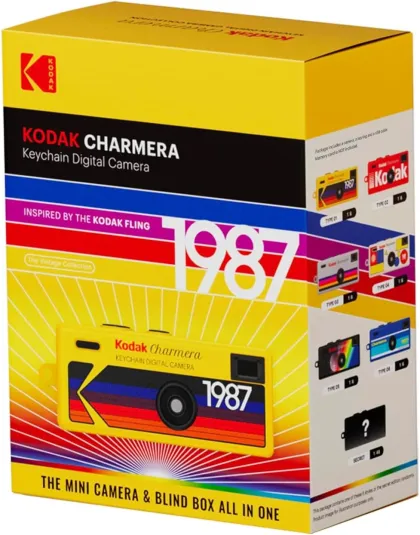 Kodak Charmera Keychain Digital Camera 1.6 Megapixels, Micro SD Card Slot (Contains one of seven random styles)