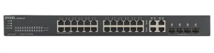Zyxel Switch Gigabit Ethernet Cloud Managed 24-Port + 4RJ45/SFP Combo R/M GS1920-24V2 UK