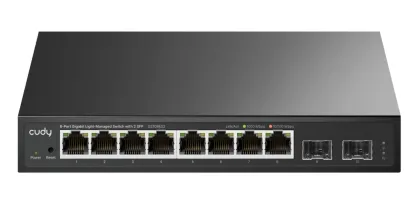Cudy Switch Gigabit Ethernet Cloud Easy-Managed 8-Port + 2SFP GS108ES2