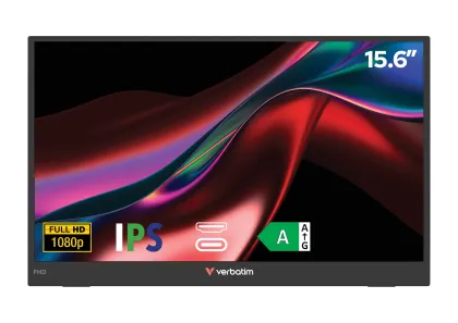 Verbatim Monitor Portable 15.6" Full-HD USB-C LIGHT Series