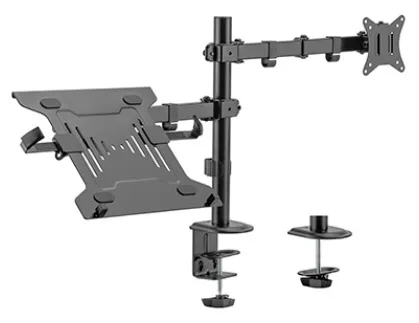 Brateck Monitor Mount Dual with Laptop Tray LDT66-C024ML