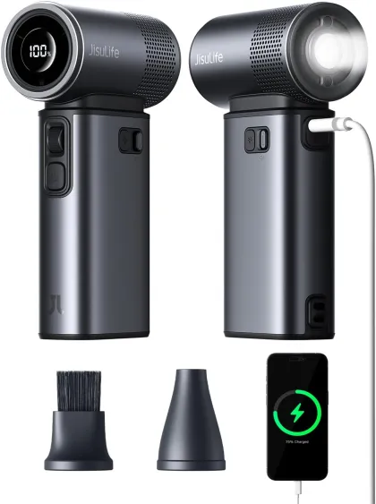 Jisulife Portable Personal Fan with Flashlight & 9000mAh Powerbank ULTRA 2