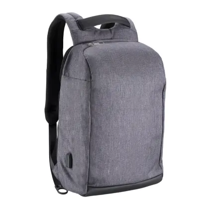 Lumivida Backpack Gray 15.6'' USB Port Anti-Theft Water-Resistant BKPK01-26