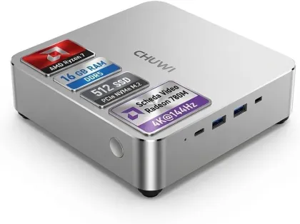 Chuwi Mini PC AUBOX, Ryzen™ 7 8745HS , 16GB DDR5,  512GB