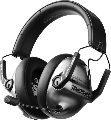 Transformers Wireless Gaming Headset 7.1 Surround Sound , 100H Playtime, Bluetooth 5.4, Foldable, TF-G03 Grey