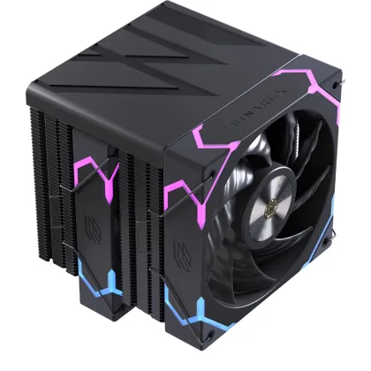 Einarex Gaming Cooling CPU, 6 Copper Heat Pipes, Dual Fans Design VENTUS V300 Black