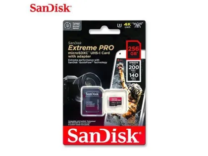 SANDISK Extreme Pro microSDXC 256GB  SDSQXCD-256G-GN6MA