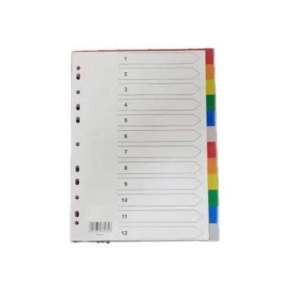 RENO PVC DIVIDER 12-TABS F-12C R/SIH-12H